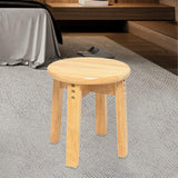Maxbell Wood Stool Decorative Furniture Wooden Foot Stool for Apartment Doorway Home height 30cm Style B
