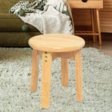 Maxbell Wood Stool Decorative Furniture Wooden Foot Stool for Apartment Doorway Home height 30cm Style B