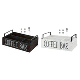Maxbell Coffee Station Organizer Wooden Coffee Pod Storage for Home Party Restaurant black