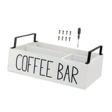 Maxbell Coffee Station Organizer Wooden Coffee Pod Storage for Home Party Restaurant white