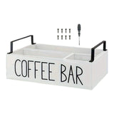 Maxbell Coffee Station Organizer Wooden Coffee Pod Storage for Home Party Restaurant white