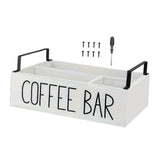 Maxbell Coffee Station Organizer Wooden Coffee Pod Storage for Home Party Restaurant white