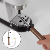 Maxbell Steam Clean Brush Wood Handle Coffee Brush for Coffee Grinder Coffee Machine