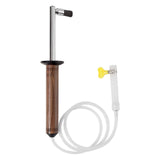 Maxbell Steam Clean Brush Wood Handle Coffee Brush for Coffee Grinder Coffee Machine