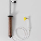 Maxbell Steam Clean Brush Wood Handle Coffee Brush for Coffee Grinder Coffee Machine