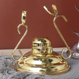 Maxbell Mug Drying Stand Stemware Rack Coffee Cup Bracket for Restaurant Cabinet Bar Gold