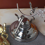 Maxbell Mug Drying Stand Stemware Rack Coffee Cup Bracket for Restaurant Cabinet Bar Silver