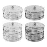 Maxbell Rolling Egg Storage Container Space Saving for Pantry Fridge Door Countertop Clear Single Tier