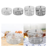 Maxbell Rolling Egg Storage Container Space Saving for Pantry Fridge Door Countertop Clear Single Tier