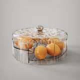 Maxbell Rolling Egg Storage Container Space Saving for Pantry Fridge Door Countertop Clear Single Tier