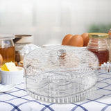 Maxbell Rolling Egg Storage Container Space Saving for Pantry Fridge Door Countertop Clear Single Tier