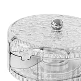 Maxbell Rolling Egg Storage Container Space Saving for Pantry Fridge Door Countertop Clear Single Tier