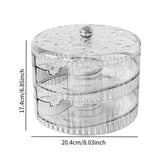 Maxbell Rolling Egg Storage Container Space Saving for Pantry Fridge Door Countertop Clear Double Tier
