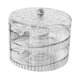 Maxbell Rolling Egg Storage Container Space Saving for Pantry Fridge Door Countertop Clear Double Tier