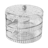 Maxbell Rolling Egg Storage Container Space Saving for Pantry Fridge Door Countertop Clear Double Tier