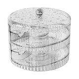 Maxbell Rolling Egg Storage Container Space Saving for Pantry Fridge Door Countertop Clear Double Tier