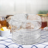 Maxbell Rolling Egg Storage Container Space Saving for Pantry Fridge Door Countertop Clear Double Tier