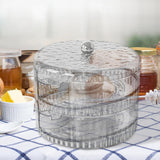 Maxbell Rolling Egg Storage Container Space Saving for Pantry Fridge Door Countertop Gray Double Tier