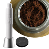 Maxbell Retractable Espresso Distribution Tool Coffee Tool for Kitchen Cafe white