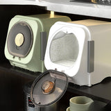 Maxbell Rice Storage Bin Sturdy Decor Unique Food Dispenser for Home Kitchen Cabinet