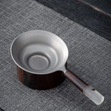 Maxbell Tea Filter Tea Ceremony Accessory for Teahouse Loose Leaf Tea Lover Gift Argent