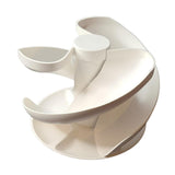 Maxbell Spiral Egg Dispenser Display Modern Egg Storage Container for Pantry Counter
