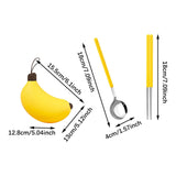 Maxbell Kids Chopsticks and Spoon Reusable Cute Flatware Set for Home School Kitchen