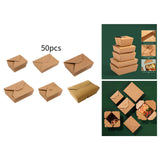 Maxbell 50x Kraft Paper Bowls Sturdy Disposable Bowls for Camping Kitchen Vegetables 800ml