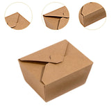 Maxbell 50x Kraft Paper Bowls Sturdy Disposable Bowls for Camping Kitchen Vegetables 800ml