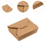 Maxbell 50x Kraft Paper Bowls Sturdy Disposable Bowls for Camping Kitchen Vegetables 1080ml