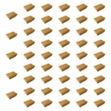 Maxbell 50x Kraft Paper Bowls Sturdy Disposable Bowls for Camping Kitchen Vegetables 1900ml