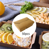 Maxbell 50x Kraft Paper Bowls Sturdy Disposable Bowls for Camping Kitchen Vegetables 1900ml