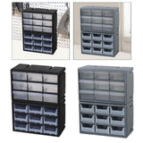 Maxbell 18 Drawers Parts Organizer Multipurpose Teacher Tools Box Classification Box black