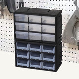 Maxbell 18 Drawers Parts Organizer Multipurpose Teacher Tools Box Classification Box black