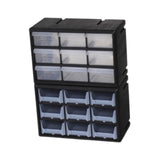 Maxbell 18 Drawers Parts Organizer Multipurpose Teacher Tools Box Classification Box black