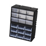 Maxbell 18 Drawers Parts Organizer Multipurpose Teacher Tools Box Classification Box black