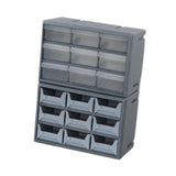 Maxbell 18 Drawers Parts Organizer Multipurpose Teacher Tools Box Classification Box gray