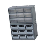 Maxbell 18 Drawers Parts Organizer Multipurpose Teacher Tools Box Classification Box gray