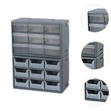 Maxbell 18 Drawers Parts Organizer Multipurpose Teacher Tools Box Classification Box gray
