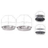 Maxbell BBQ Tray Holder Grill Rack Organizer Portable Barbecue Tray Recycling Basket S