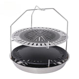 Maxbell BBQ Tray Holder Grill Rack Organizer Portable Barbecue Tray Recycling Basket S