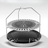 Maxbell BBQ Tray Holder Grill Rack Organizer Portable Barbecue Tray Recycling Basket S