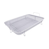 Maxbell Air Fryer Basket Easy Cleaning Mesh Grill Roasting Rack for Veggies Baking white