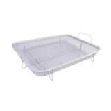 Maxbell Air Fryer Basket Easy Cleaning Mesh Grill Roasting Rack for Veggies Baking white