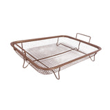 Maxbell Air Fryer Basket Easy Cleaning Mesh Grill Roasting Rack for Veggies Baking bronze