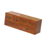 Maxbell Wooden Storage Box Makeup Organizer Desk Drawer Organizer for Offices