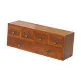 Maxbell Wooden Storage Box Makeup Organizer Desk Drawer Organizer for Offices