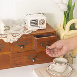 Maxbell Wooden Storage Box Makeup Organizer Desk Drawer Organizer for Offices
