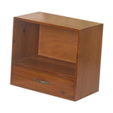 Maxbell Desktop Storage Rack Wooden 2 Layer for Action Figures Sundries Collectibles