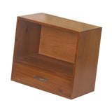 Maxbell Desktop Storage Rack Wooden 2 Layer for Action Figures Sundries Collectibles